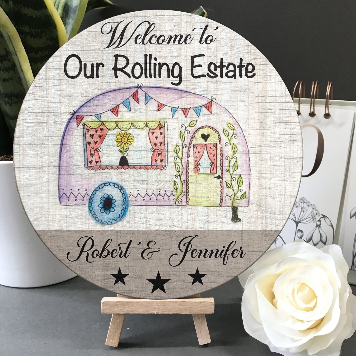 3H. Rolling Estate (Sample Design) Door Sign Mockup 5