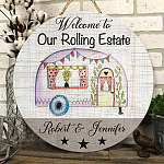 3H. Rolling Estate (Sample Design) Door Sign Mockup 6