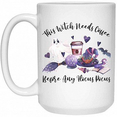 15 oz. White Mug