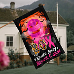 3KT. Boo Scare Away Breat Cancer-30X40 House Flag Mockup 4