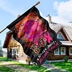 3KT. Boo Scare Away Breat Cancer-30X40 House Flag Mockup 5