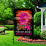3KT. Boo Scare Away Breat Cancer-30X40 Garden Flag Mockup 2