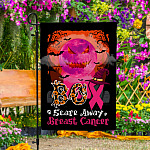 3KT. Boo Scare Away Breat Cancer-30X40 Garden Flag Mockup 4