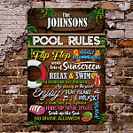 3MH. Pool Rules Metal Mockup 3