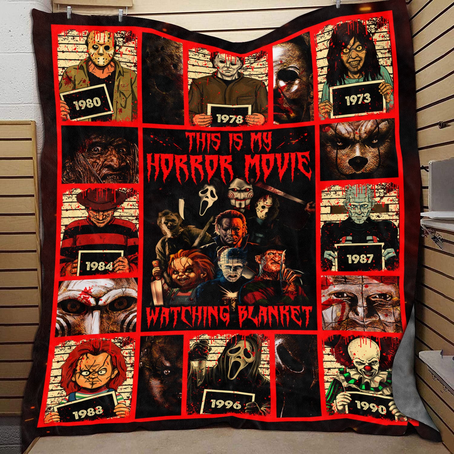 51 HG. Personalized Horror Movie Blanket mk1