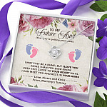 To My Future Aunt I May Just Be A Bump Aunt To Be Love Knot Necklace - Soon To Be Aunt Gifts To My Future Aunt I May Just Be A Bump Aunt To Be Love Knot Necklace - Soon To Be Aunt Gifts
