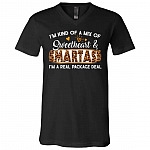 smart, Black, V-Neck T-Shirt smart, Black, V-Neck T-Shirt