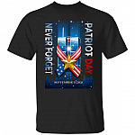 9/11 Never Forget Tshirt, Black, Unisex T-Shirt