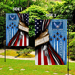 3KT. US Air Force Veteran_30x40_side 1 Garden Flag Mockup 2 Side