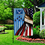 3KT. US Air Force Veteran_30x40_side 1 Garden Flag Mockup 2