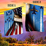 3KT. US Air Force Veteran_30x40_side 1 House Flag Mockup 2 Side