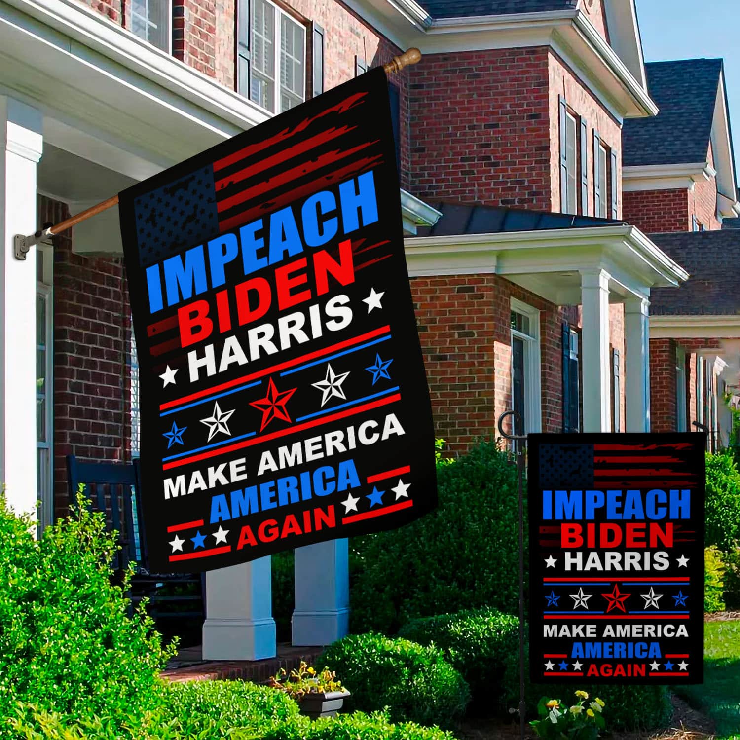46 HG UU TIEN. Impeach Biden Harris_30x40 Garden & House Mockup 2