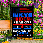 46 HG UU TIEN. Impeach Biden Harris_30x40 Garden Flag Mockup 4