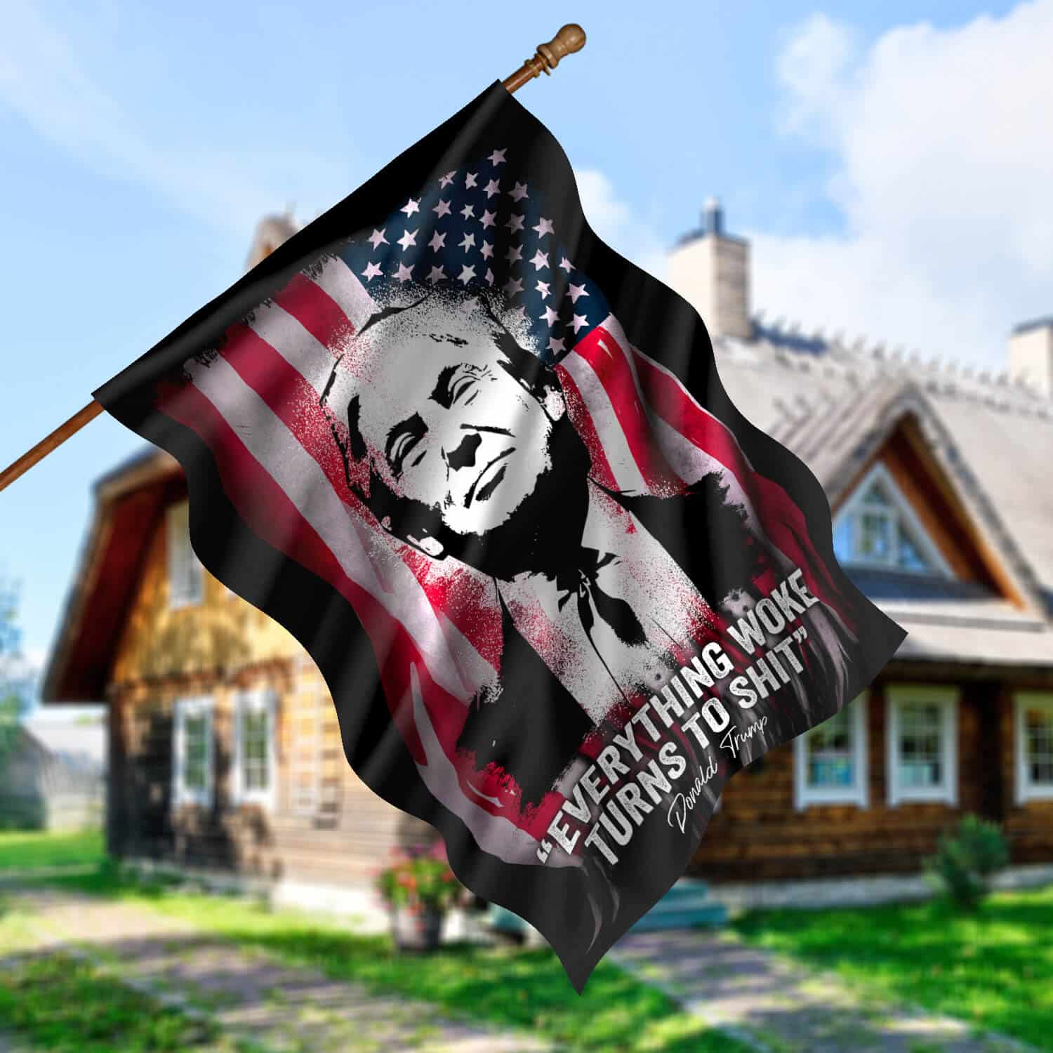 30x40 House Flag Mockup 5