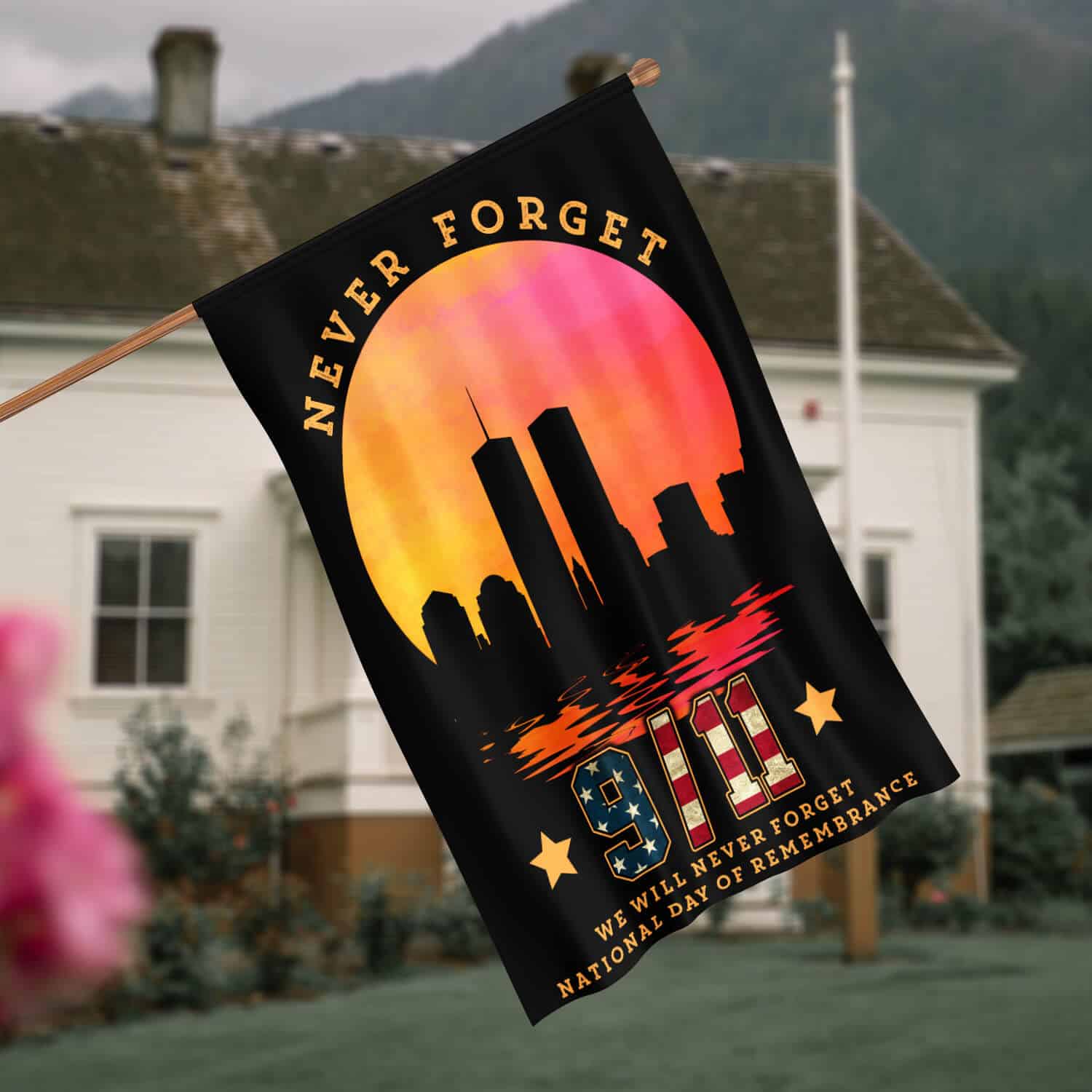 30x40 House Flag Mockup 4