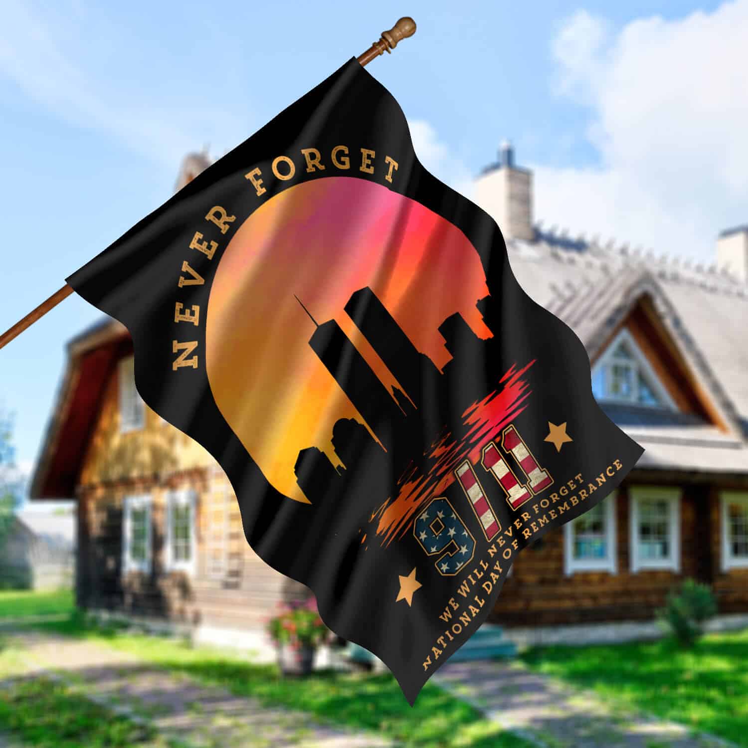 30x40 House Flag Mockup 5