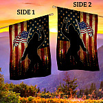 9VT. Bigfoot American Flag House Flag Mockup 2 Side