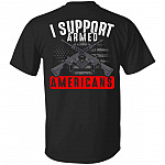 Armed Americans tee, Black, Unisex T-Shirt Armed Americans tee, Black, Unisex T-Shirt