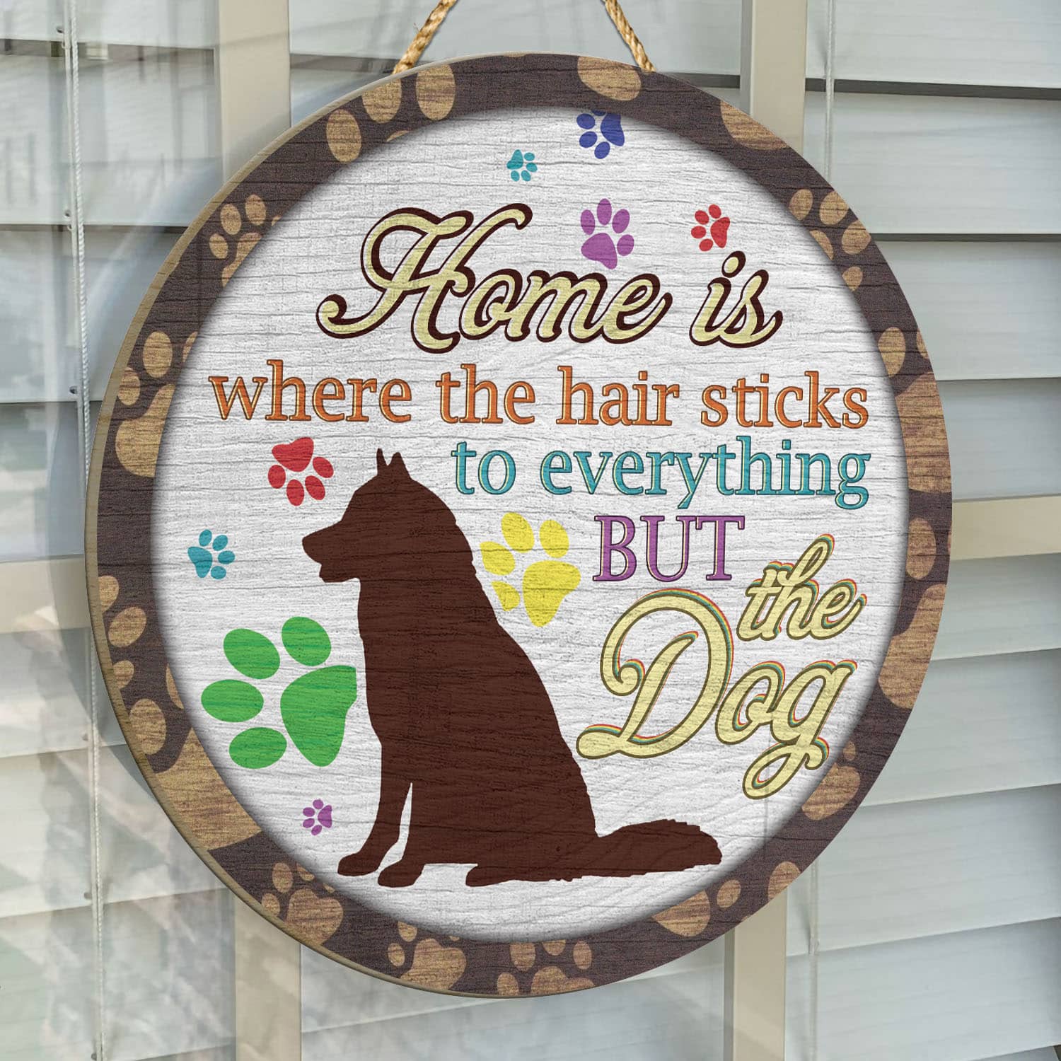 3O. But The Dog Door Sign Mockup 14