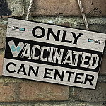 9Th. Only Vaccinated-doorsign Mockup 5