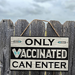 9Th. Only Vaccinated-doorsign Mockup 7