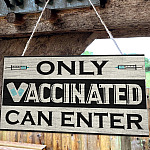 9Th. Only Vaccinated-doorsign Mockup 10