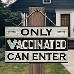 9Th. Only Vaccinated-doorsign Mockup 13