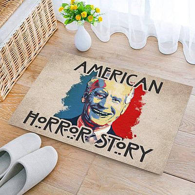 Alternative view of American Horror Story Funny Biden Zombie Doormat Halloween Decoration Entrance Indoor Outdoor Decorative Doormat