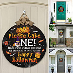 6O. Please Take One Door Sign Mockup 12