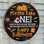 6O. Please Take One Door Sign Mockup 14