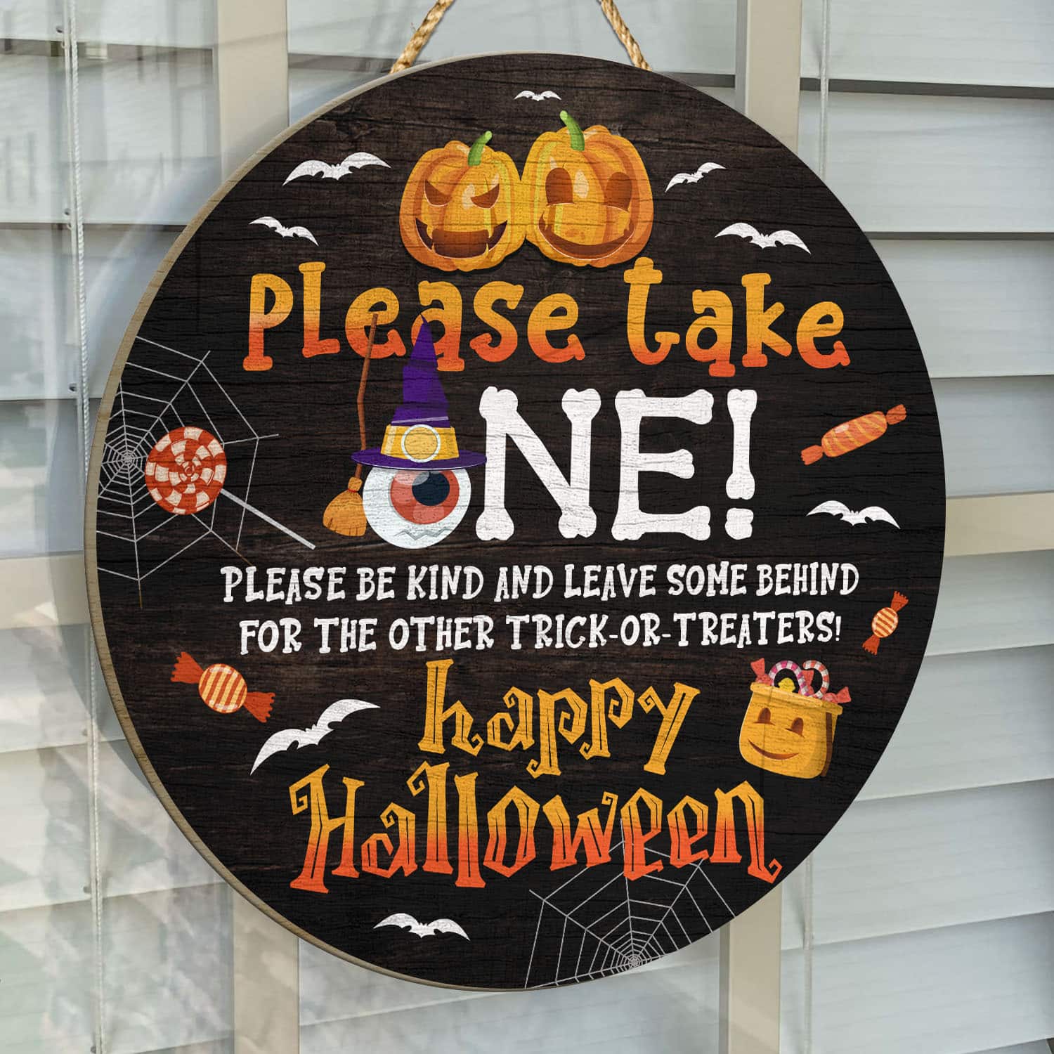 6O. Please Take One Door Sign Mockup 14