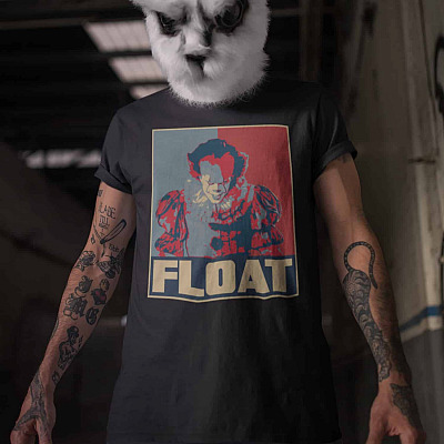 Alternative view of Float Penny Horror Character Halloween Hope T-Shirt - Halloween Horror Characters Shirt