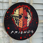 2KT. Scary Faces Halloween Characters (2) Door Sign Mockup 14