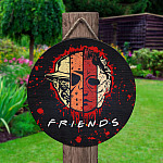 2KT. Scary Faces Halloween Characters (2) Door Sign Mockup 2