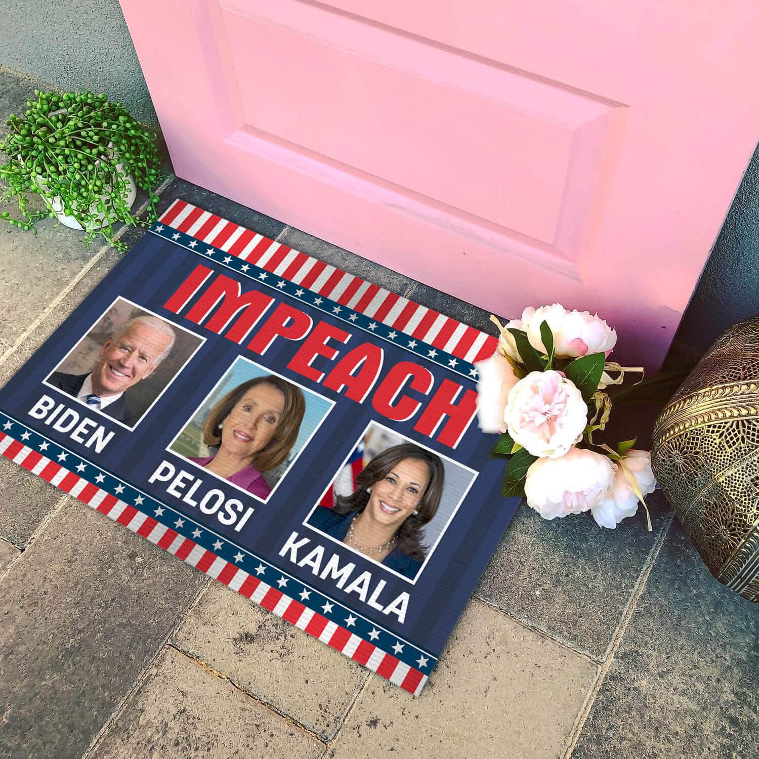 1HV. Impeach Biden Kamala Doormat mockup 4