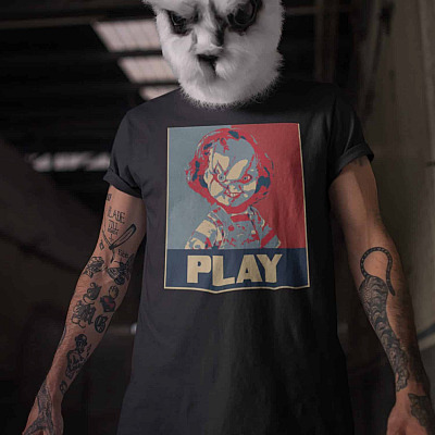 Alternative view of Play Chucky Horror Character Halloween Hope T-Shirt - Halloween Horror Characters Shirt