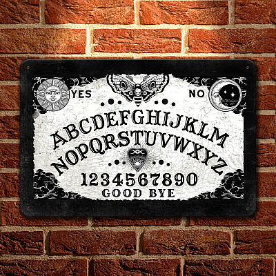 Ouija Broad Decorative Metal Sign - Indoor Outdoor Decor - Funny Halloween Game Sign