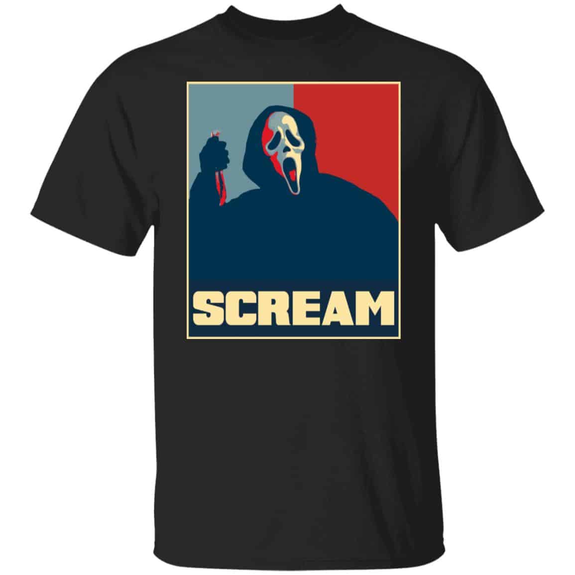 Scream Ghost Face, Black, Unisex T-Shirt