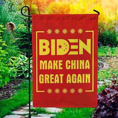 Biden Make China Great Again Outdoor Indoor Decorative Garden Flag - House Flag - Wall Flag - Anti Biden Flag