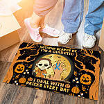 5KT. Nothing Scares Me Diabetic Doormat (3) Doormat mockup 6