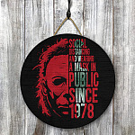 1KT. Michael Myers Social Distance Door Sign Mockup 8