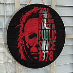 1KT. Michael Myers Social Distance Door Sign Mockup 14