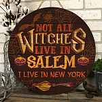 6KT. Not All Witches Live In Salem-Sample Design Door Sign Mockup 6