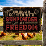 6LV. This House is Scented (Metal Sign) (5) Metal Sign Mockup 5