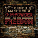 6LV. This House is Scented (Metal Sign) (5) Metal Sign Mockup 7