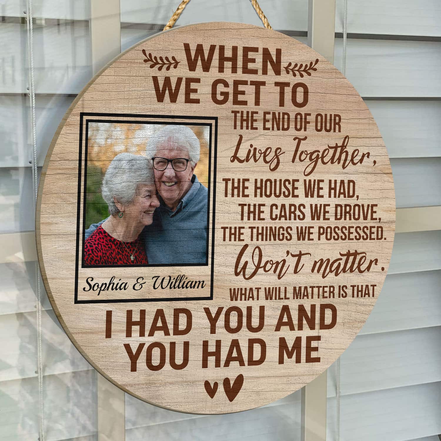 4O. Lives Together-sample design Door Sign Mockup 14