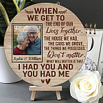 4O. Lives Together-sample design Door Sign Mockup 5