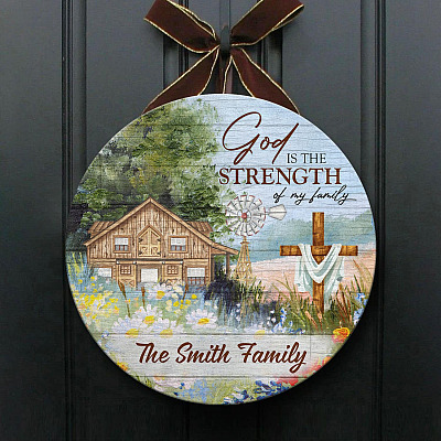 Wooden Door Sign
