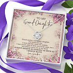 From Grandma To My Granddaughter A Link That Can Never Be Undone Love Knot Necklace