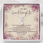 From Grandma To My Granddaughter A Link That Can Never Be Undone Alluring Beauty Necklace - Alluring Beauty Necklace